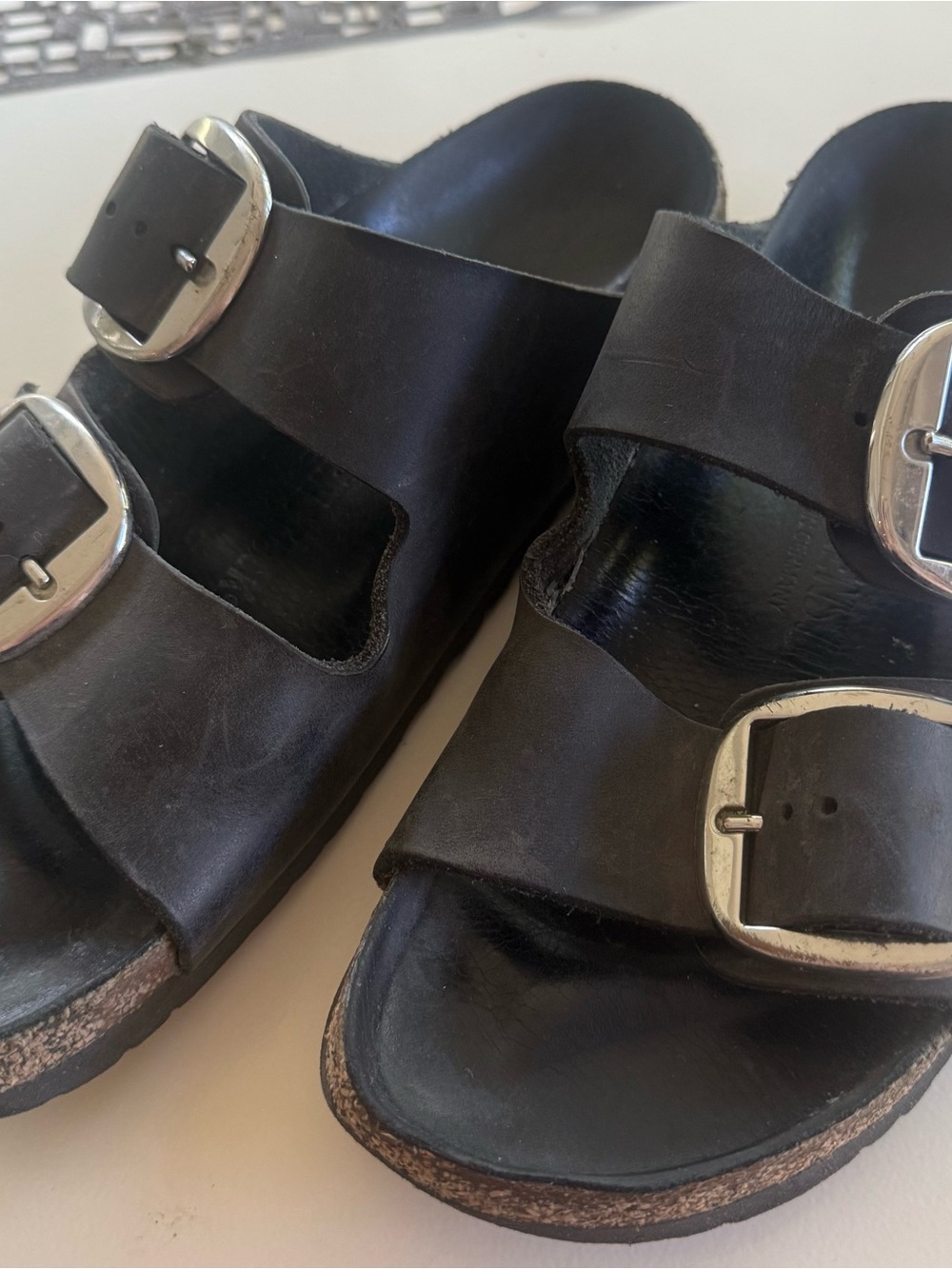 Birkenstock Black Double BIG-Buckle Slide Sandal - Picture 3 of 5